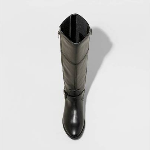 NEW! Merona Adaline Tall Riding Boots - Black - Picture 3 of 3